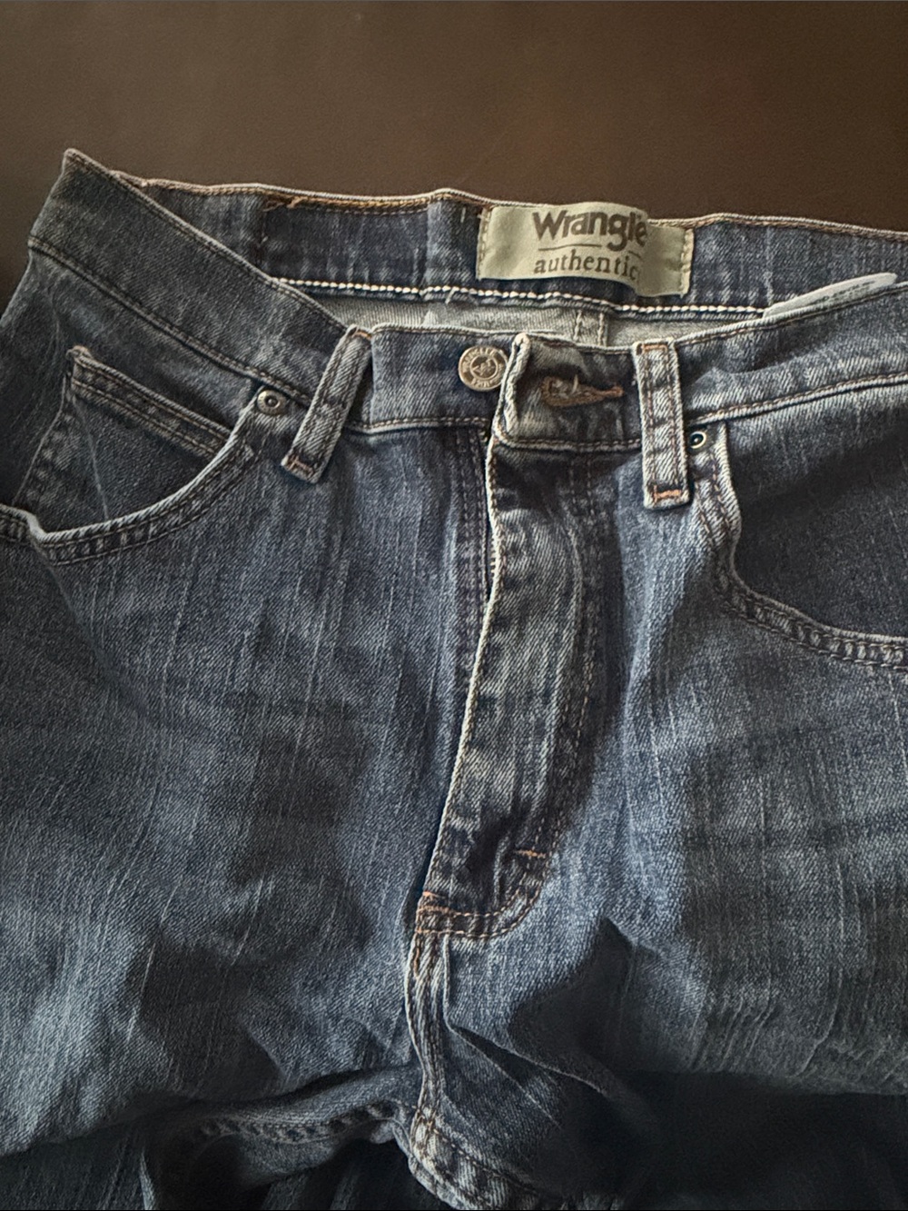 Wrangler Men's Dark Blue Relaxed Jeans